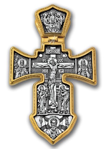Серебряный крест без вставок