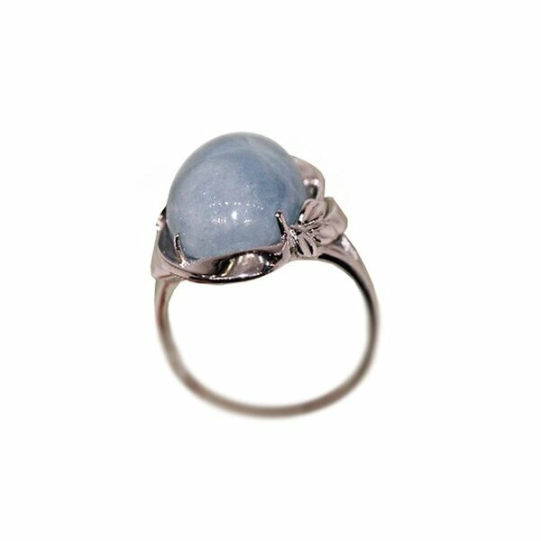 Серебряное кольцо с аквамарином