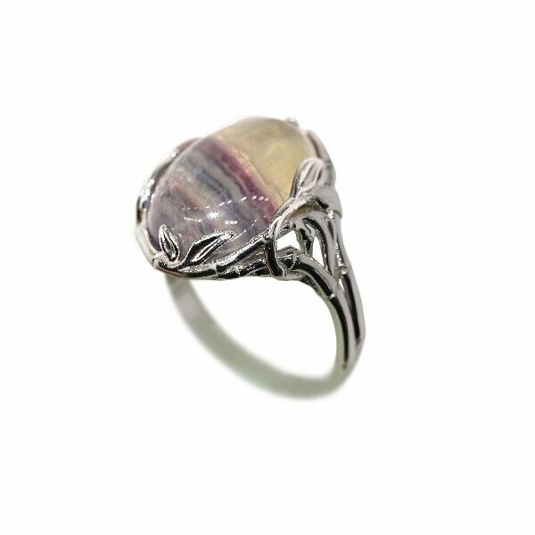 Серебряное кольцо с флюоритом