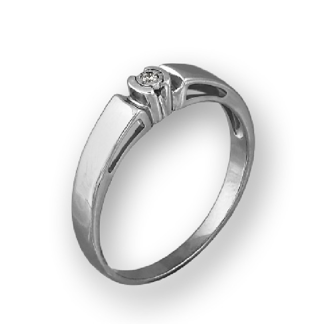 Серебряное кольцо с сапфиром