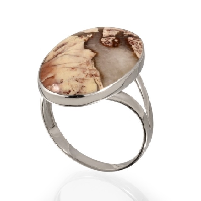 Серебряное кольцо с яшмой