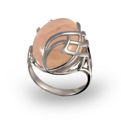 Серебряное кольцо с обсидианом