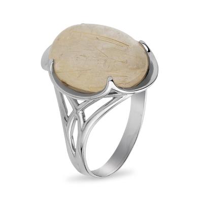Серебряное кольцо с кварцем