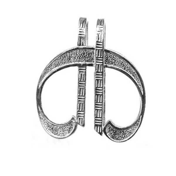 Серебряный зажим для денег без вставок