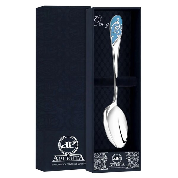 Серебряная ложка с&nbsp;эмалью