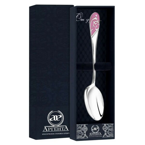 Серебряная ложка с&nbsp;эмалью