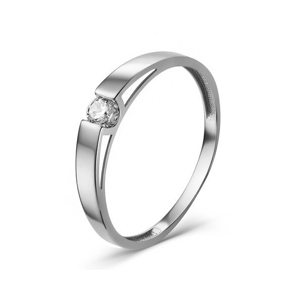 Купить изделие Золотое кольцо с фианитом 015211-3101 — Самоцветы Плюс