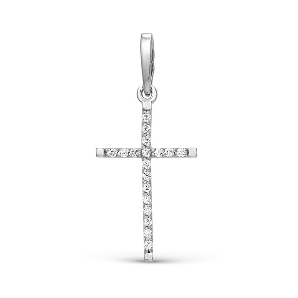 Золотой крест с&nbsp;фианитом