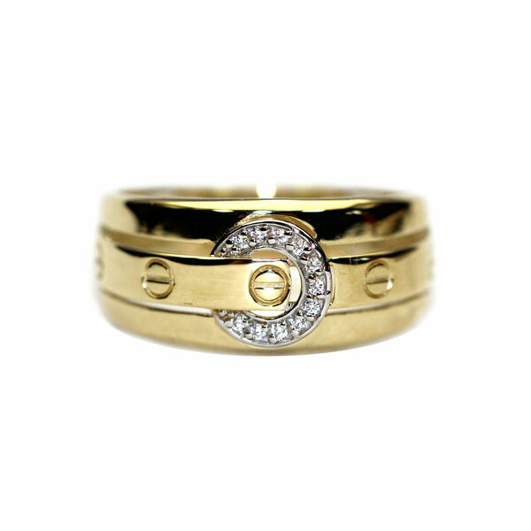 Золотое кольцо с фианитом