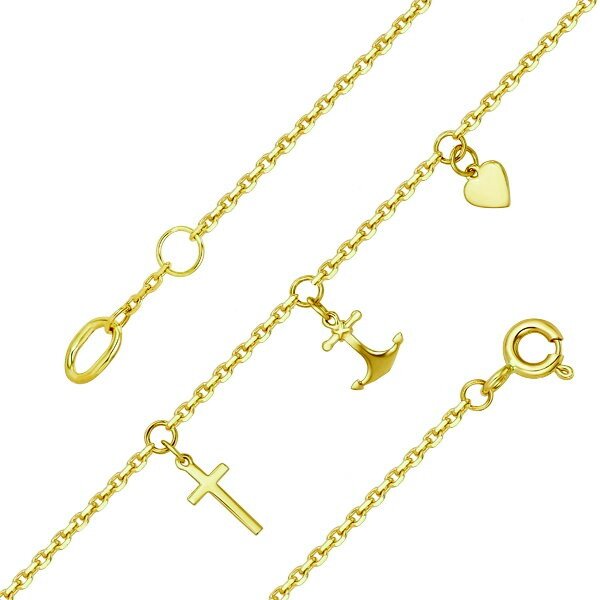 Золотой браслет без вставок