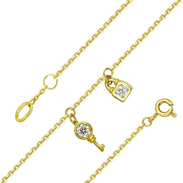 Золотой браслет с&nbsp;фианитом