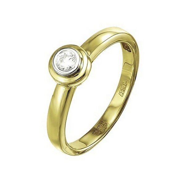 Золотое кольцо с&nbsp;фианитом