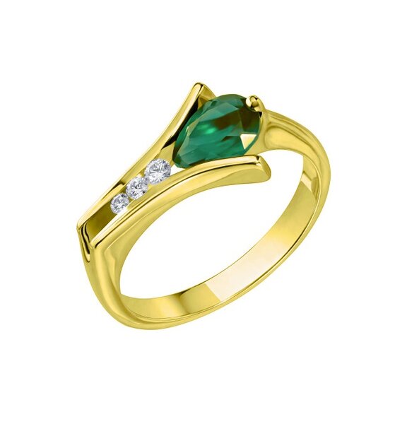 Золотое кольцо с бриллиантом и агатом