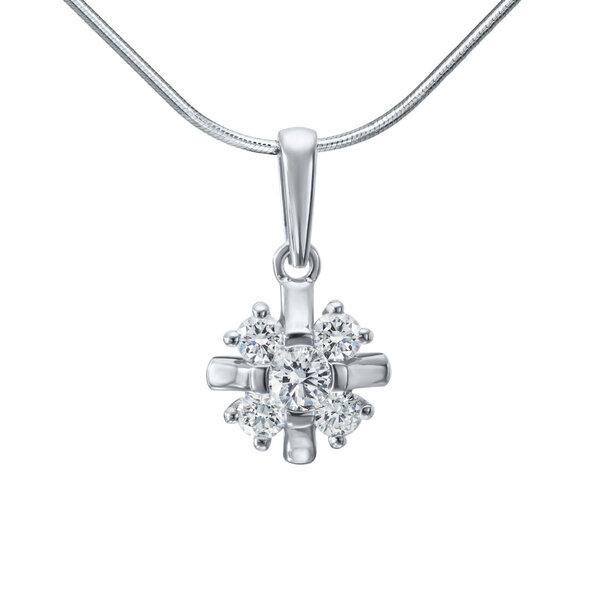 Золотой подвес с&nbsp;бриллиантом