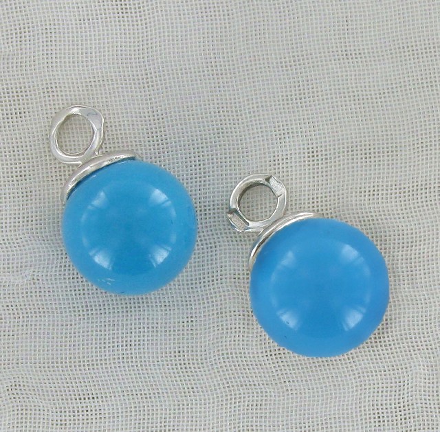 Золотые серьги с&nbsp;бирюзой