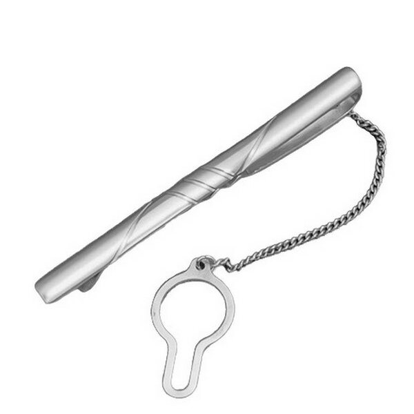 Серебряный зажим без вставок