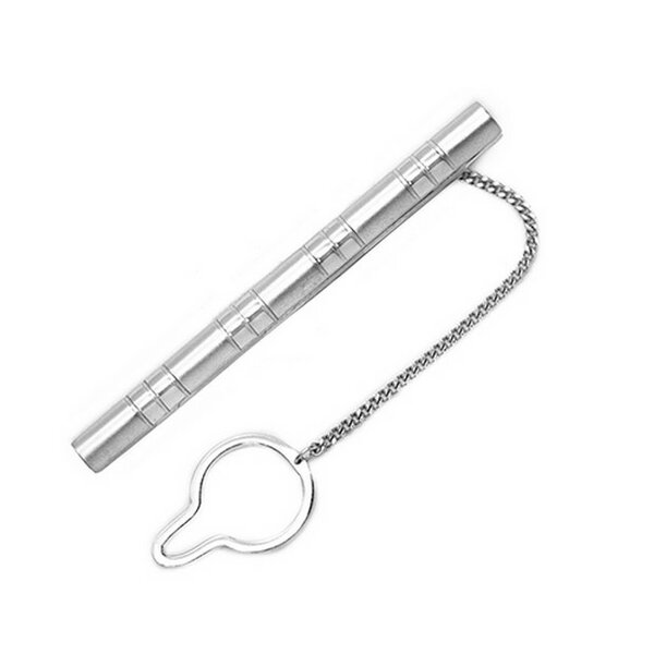 Серебряный зажим без вставок