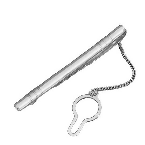 Серебряный зажим без вставок