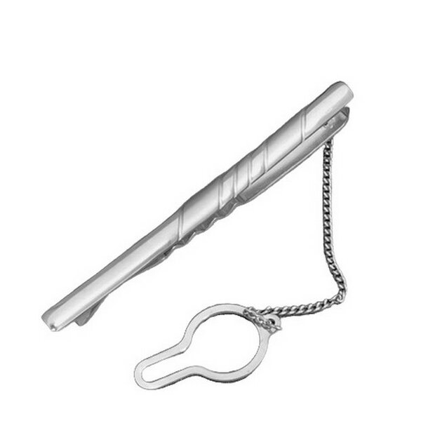 Серебряный зажим без вставок