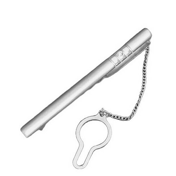 Серебряный зажим с&nbsp;цирконием