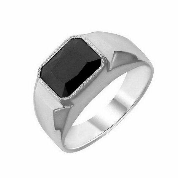 Серебряная печатка с&nbsp;фианитом