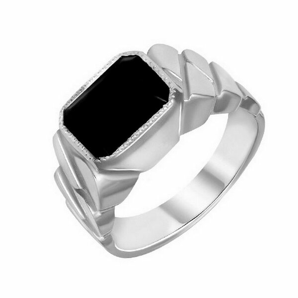 Серебряная печатка с&nbsp;фианитом