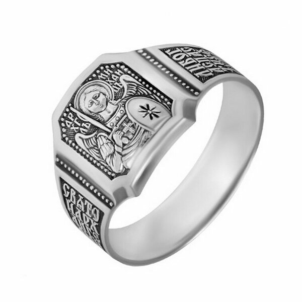 Серебряная печатка без вставок