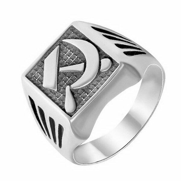 Серебряная печатка без вставок