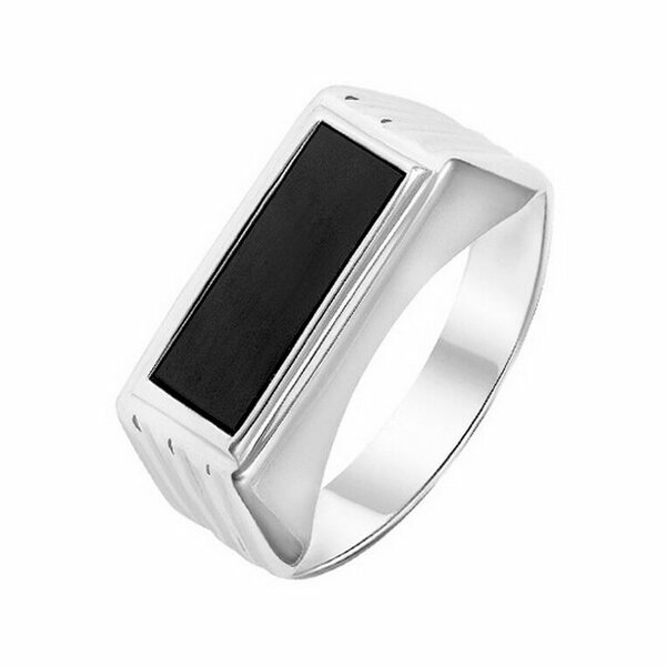 Серебряная печатка с&nbsp;фианитом