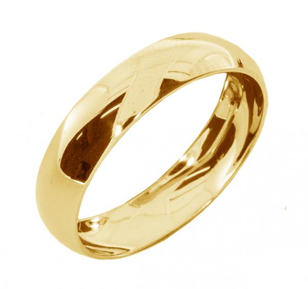 Серебряное обручальное кольцо без вставок