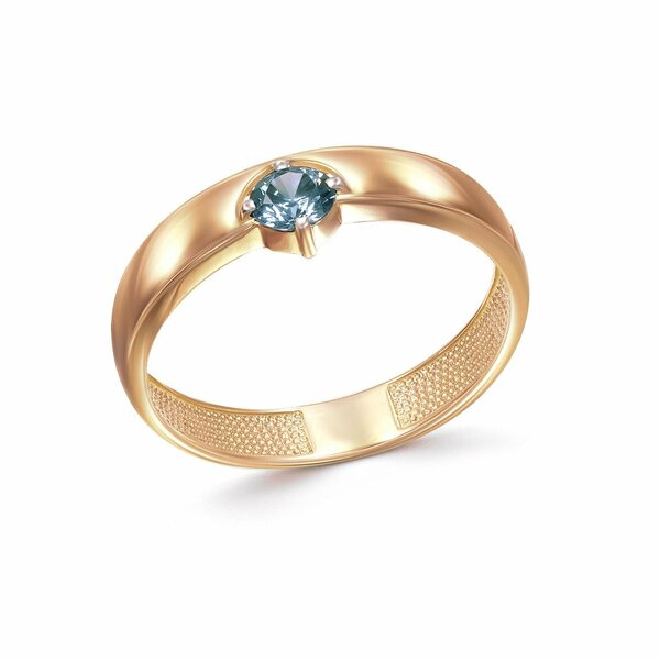 Золотое кольцо с лондон топазом