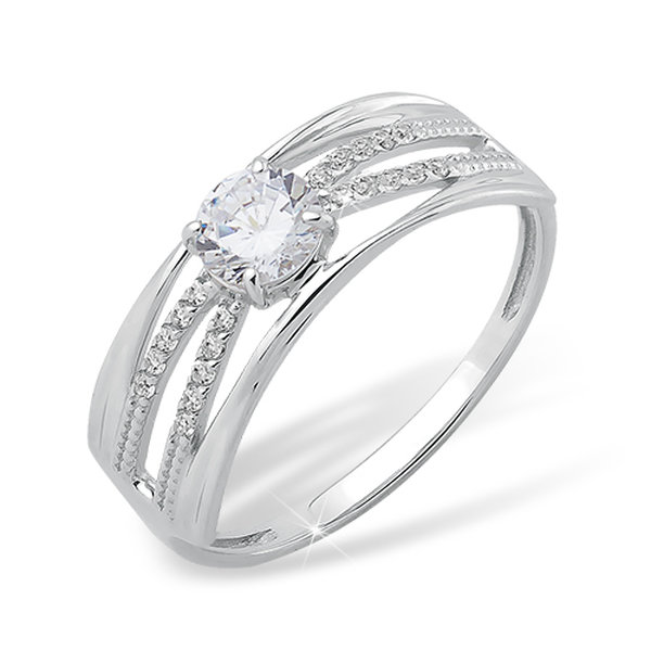 Серебряное кольцо с&nbsp;фианитом