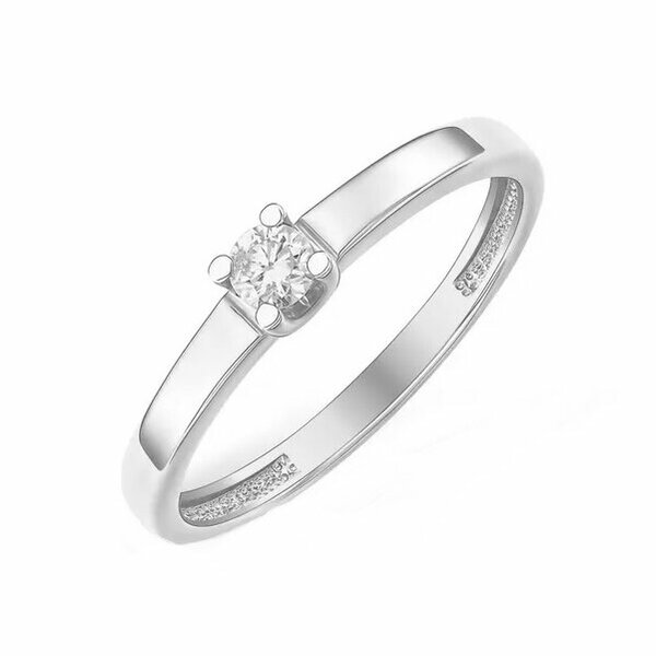 Золотое кольцо помолвочное с&nbsp;бриллиантом