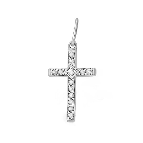 Золотой крест с&nbsp;фианитом