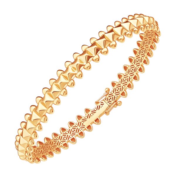 Золотой браслет без вставок