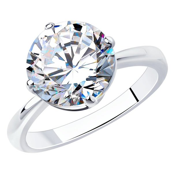 Серебряное кольцо с&nbsp;фианитом