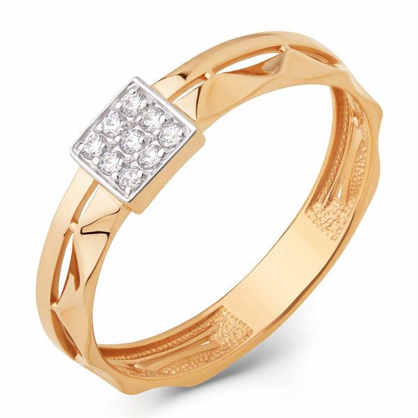 Золотое кольцо с&nbsp;фианитом