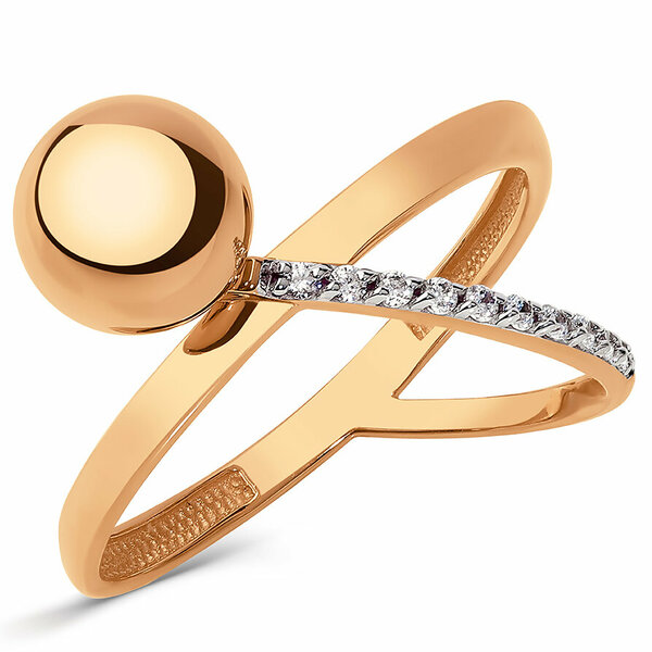 Золотое кольцо с&nbsp;фианитом