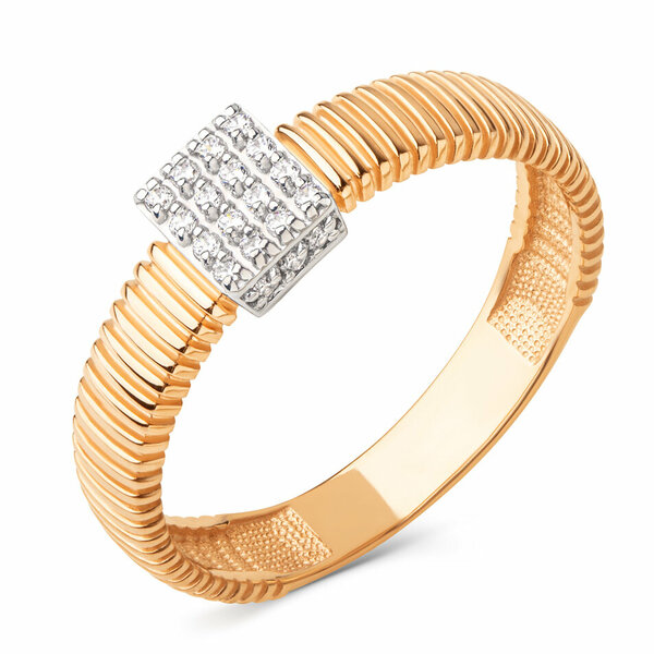 Золотое кольцо с фианитом