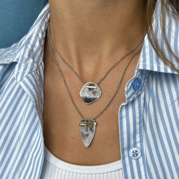 Серебряное колье