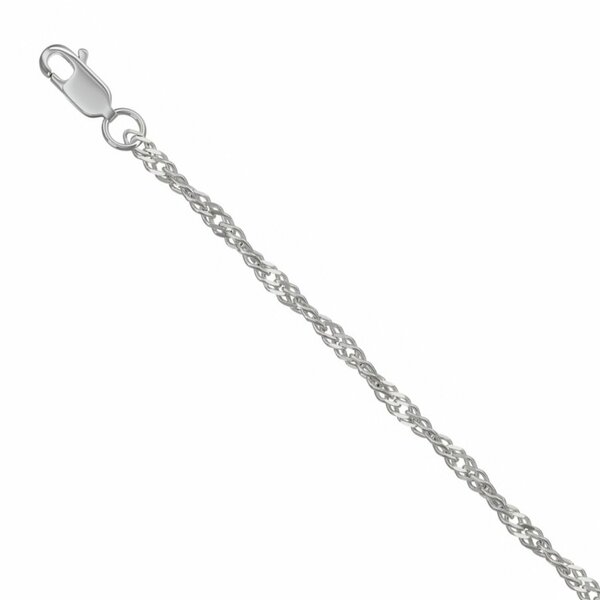 Серебряная цепь без вставок