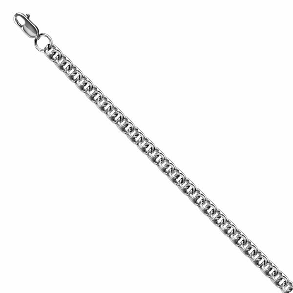 Серебряная цепь без вставок