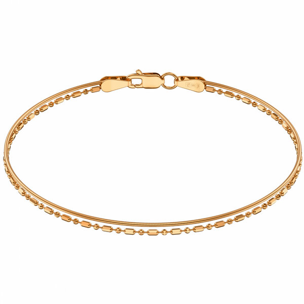 Золотой браслет без вставок