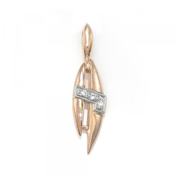 Золотая подвеска с фианитом