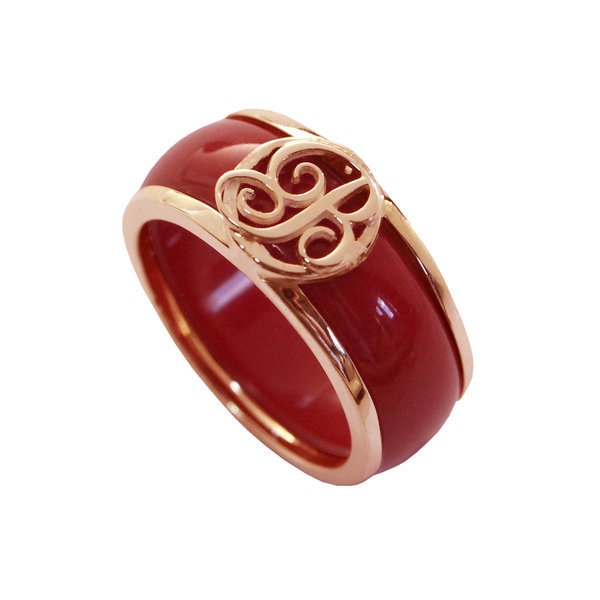 Золотое кольцо с керамикой