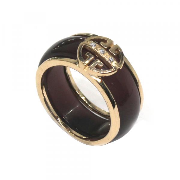 Золотое кольцо с керамикой