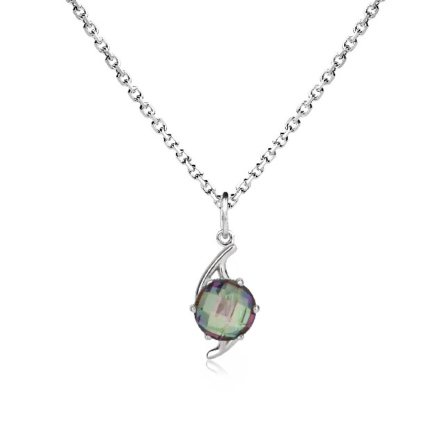 Серебряная подвеска с&nbsp;кварцем