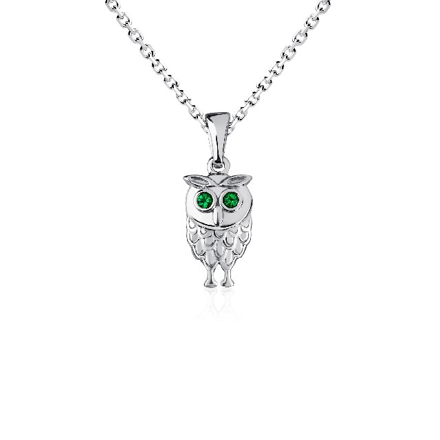 Серебряная подвеска с&nbsp;фианитом