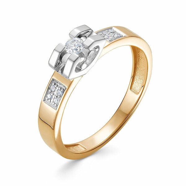 Золотое кольцо с&nbsp;бриллиантом