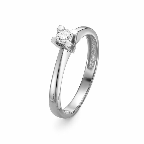 Золотое кольцо помолвочное с&nbsp;бриллиантом